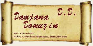 Damjana Domuzin vizit kartica